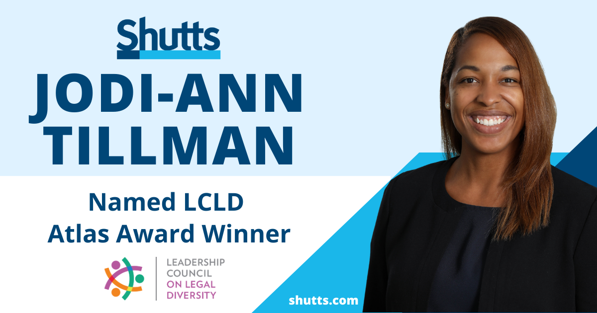 Jodi-Ann Tillman Named LCLD Atlas Award Winner