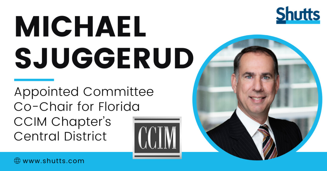 Michael Sjuggerud Appointed Committee Co-Chair for Florida CCIM Chapter’s Central District
