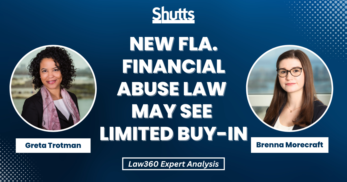 New Fla. Financial Abuse Law May See Limited Buy-In