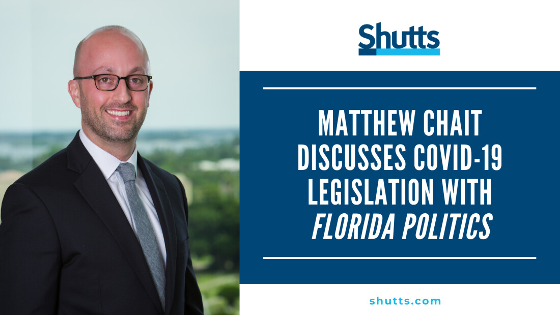Matt Chait discusses COVID19 legislation with Florida Politics