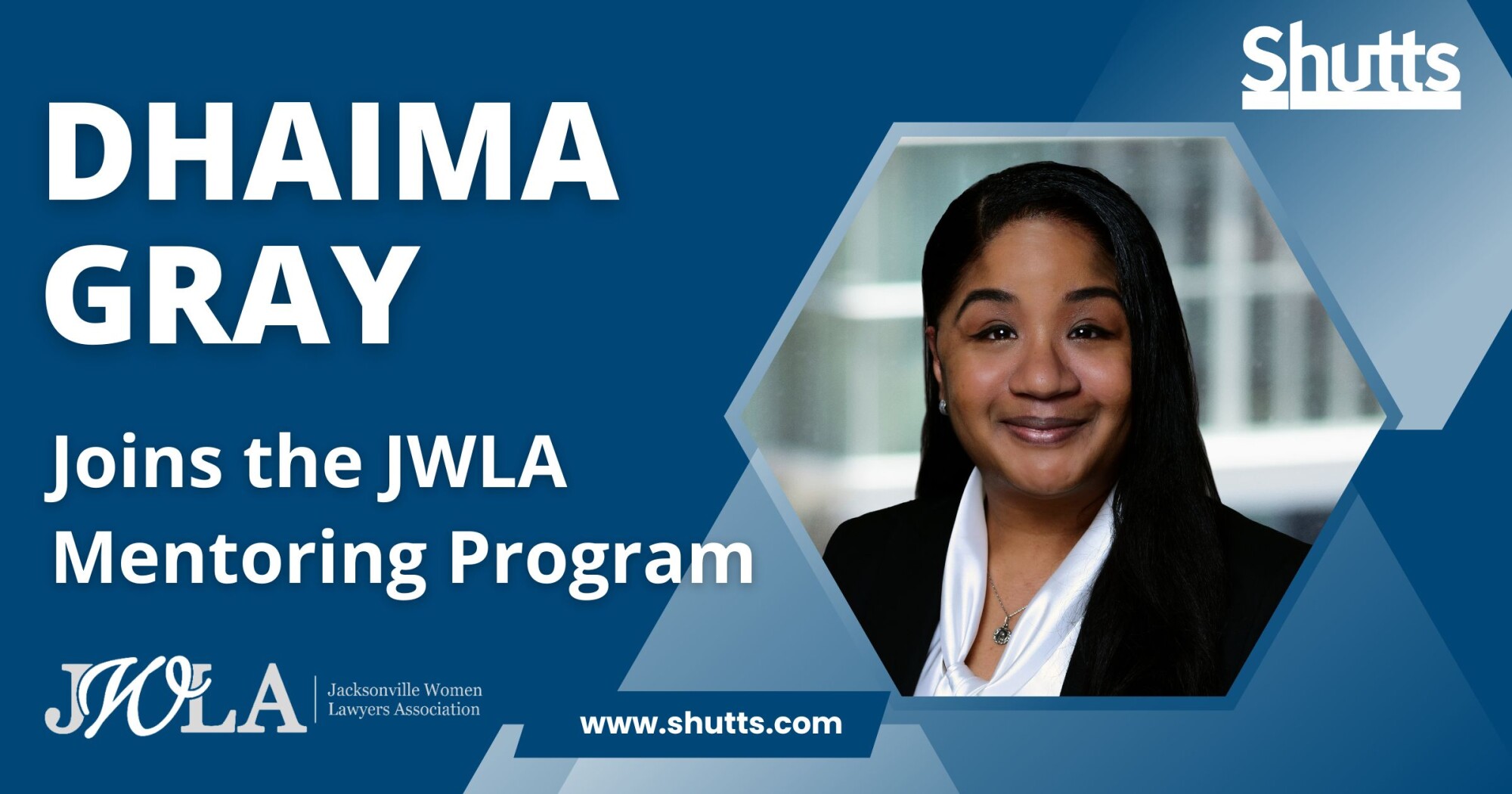 Dhaima Gray Joins JWLA Mentoring Program