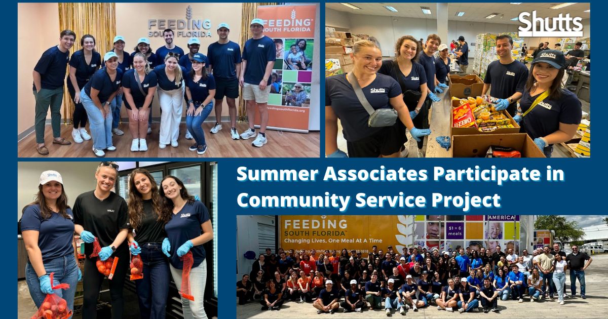 Summer Associates Participate in Community Service Project