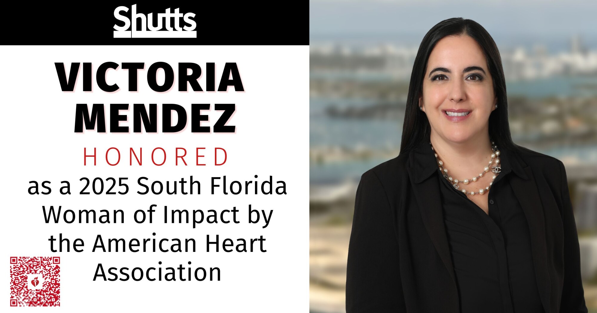 Victoria Méndez Honored as a 2025 South Florida Woman of Impact by the American Heart Association