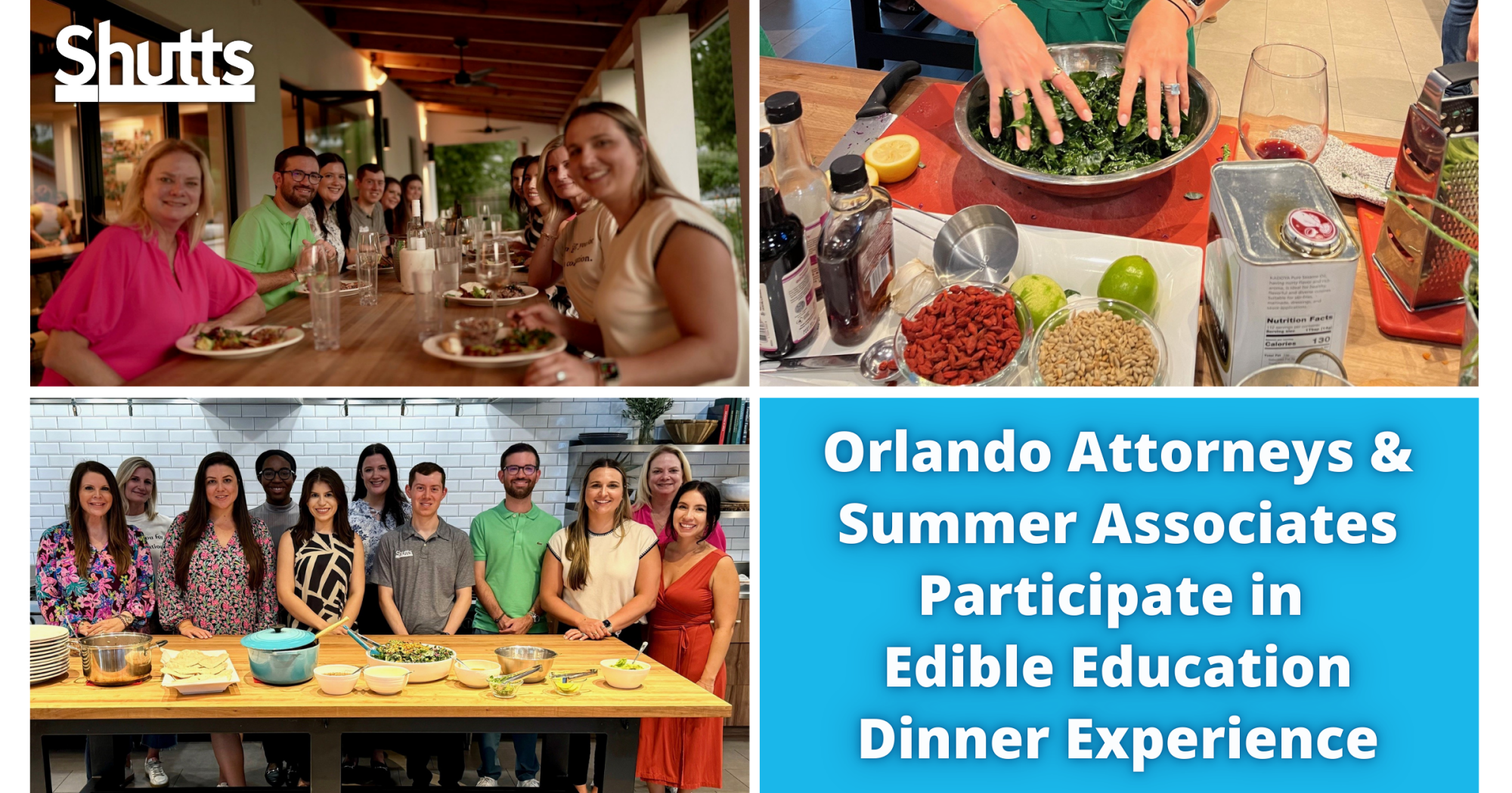 Orlando Attorneys and Summer Associates Participate in Edible Education Dinner Experience