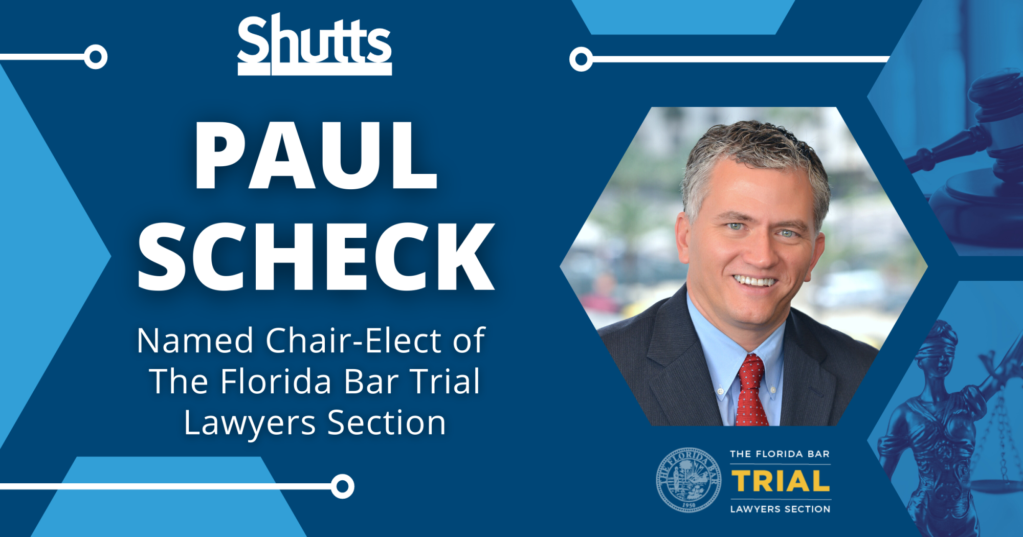 Paul Scheck Named Chair-Elect of The Florida Bar Trial Lawyers Section