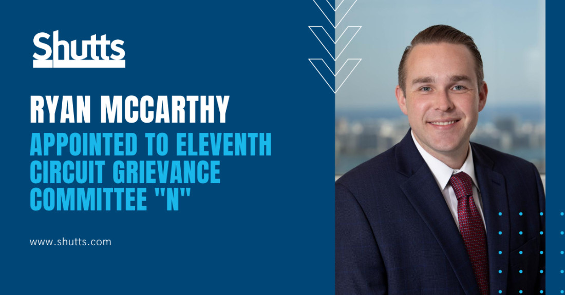 Ryan McCarthy - Grievance Committee Appointment